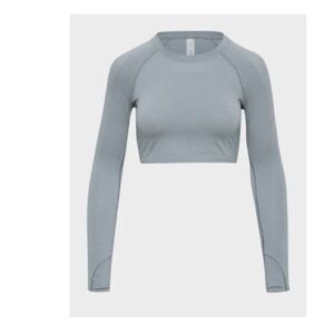 Aritzia Golden BODYLITE™ INTERVAL CROPPED LONGSLEEVE shady blue